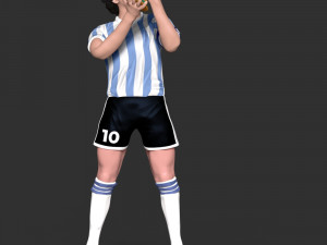 Diego Maradona Modèles 3D en vedette