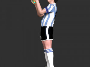 Diego Maradona Modèles 3D en vedette
