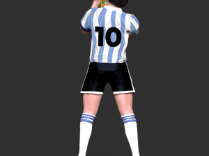 Diego Maradona Modèles 3D en vedette