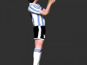 Diego Maradona Modèles 3D en vedette