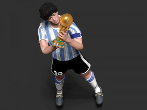 Diego Maradona 3D Print Model