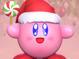 Kirby - Christmas 3D Print Model