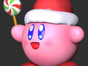 Kirby - Christmas 3D Print Model