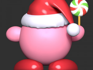 Kirby - Christmas 3D Print Model
