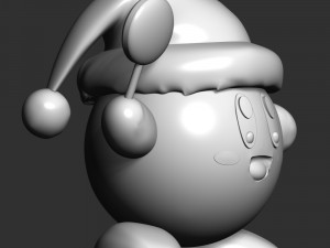Kirby - Christmas 3D Print Model