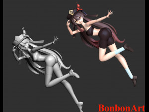Hutao - Genshin Impact 3Dプリントモデル