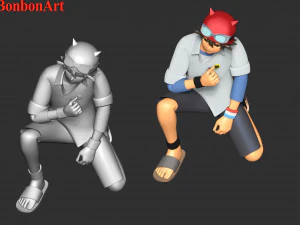 Fujisak - Sket Dan 3D Print Model