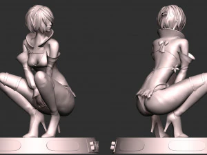 Nier 2B Fanart 3D Print Model