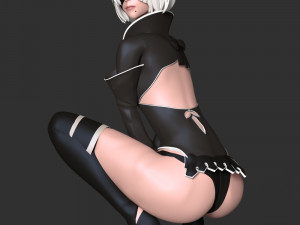 Nier 2B Fanart 3Dプリントモデル