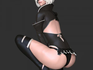 Nier 2B Fanart 3D Print Model