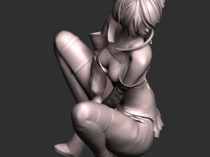 Nier 2B Fanart 3Dプリントモデル