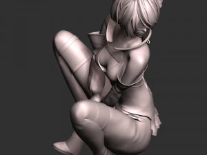 Nier 2B Fanart 3D Print Model