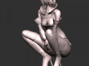 Nier 2B Fanart 3Dプリントモデル