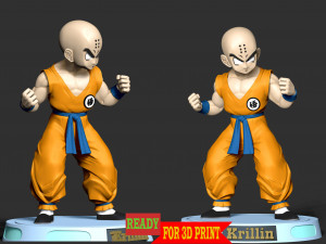 Krillin - Dragon Ball Fanart Modelo de impresión 3D