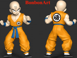 Krillin - Dragon Ball Fanart Modelo de impresión 3D