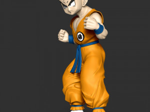 Krillin - Dragon Ball Fanart Modelo de impresión 3D