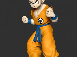 Krillin - Dragon Ball Fanart Modelo de impresión 3D
