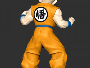 Krillin - Dragon Ball Fanart Modelo de impresión 3D