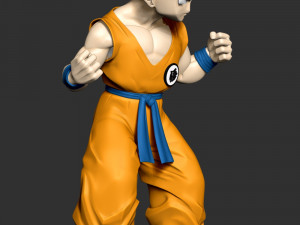 Krillin - Dragon Ball Fanart Modelo de impresión 3D