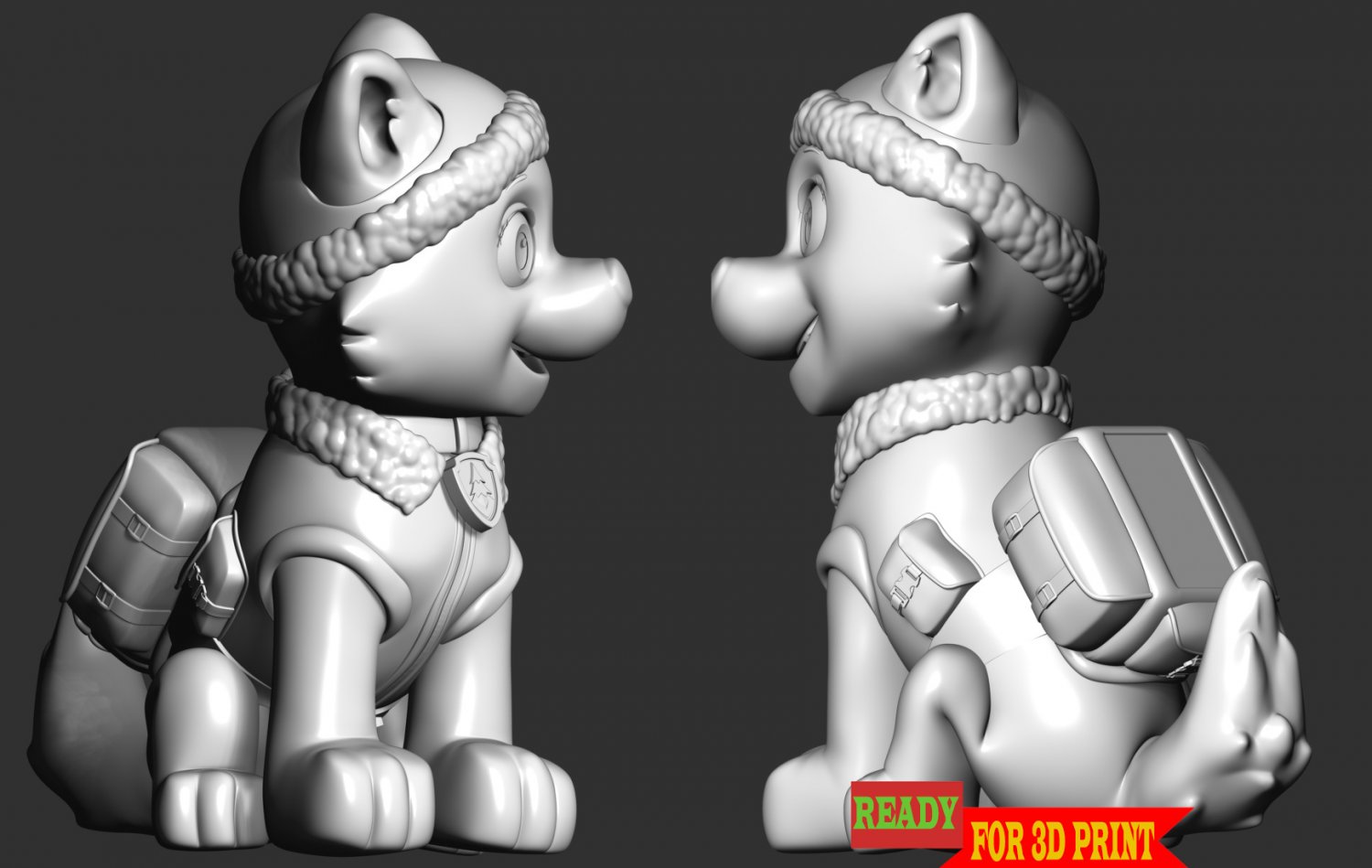 Everest - Paw Patrol 3D Принт Модель In Статуэтки 3DExport