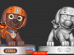 Zuma- Paw Patrol 3D प्रिंट मॉडल