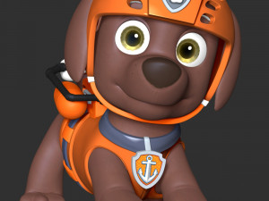 Zuma- Paw Patrol 3D प्रिंट मॉडल