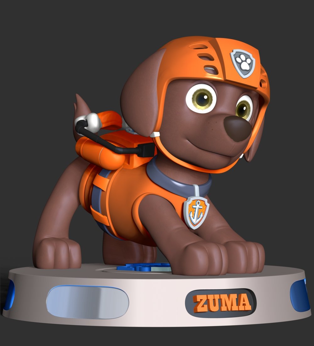 Zuma - Paw Patrol 3D model 3D printable