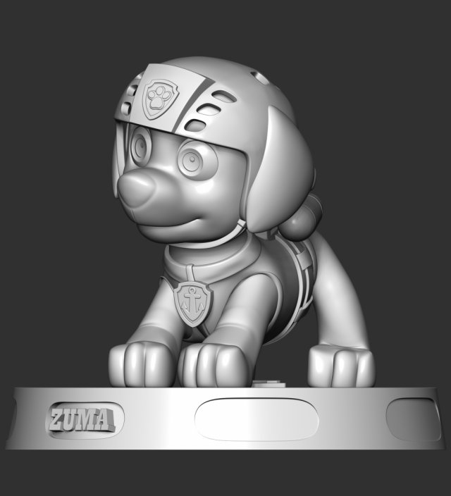 3D file Zuma - Paw Patrol 🐾・3D print design to download・Cults