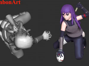 Yugao Kid - Naruto Shippuden 3D Print Model