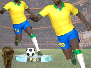 Pel - King of football Modelo de Impressão 3D