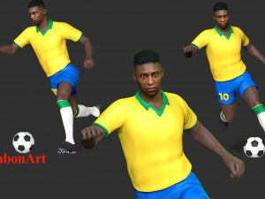 Pel - King of football Modelo de Impressão 3D