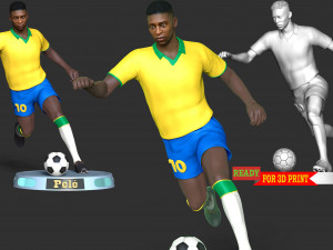 Pel - King of football Modelo de Impressão 3D