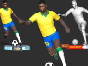 Pel - King of football 3D Print Model