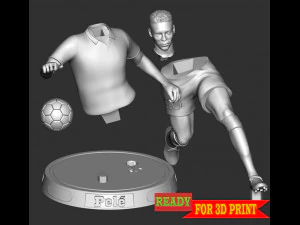 Pel - King of football 3D Print Model