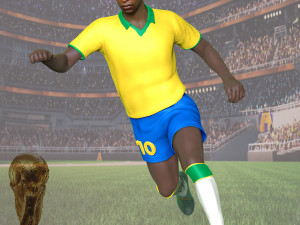 Pel - King of football Modelo de Impressão 3D