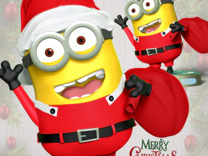 Papai Noel Dave Minion Modelo de Impressão 3D