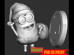 Santa Dave Minion Modelo de impresión 3D