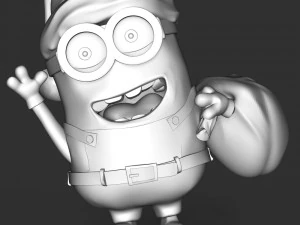 Santa Dave Minion 3D Print Model