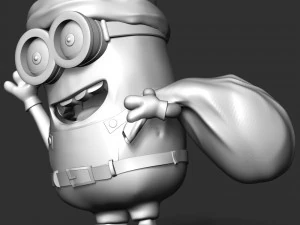 Santa Dave Minion 3D Print Model
