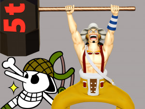 God Usopp - One Piece Modelo de impresión 3D