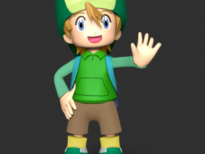 Takeru Takaishi - Digimon Adventure Modèles 3D en vedette