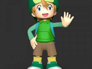 Takeru Takaishi - Digimon Adventure Modèles 3D en vedette
