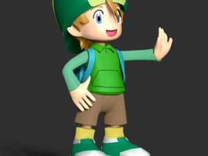 Takeru Takaishi - Digimon Adventure Modèles 3D en vedette