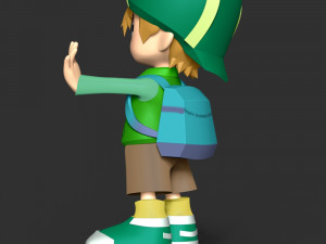 Takeru Takaishi - Digimon Adventure Modèles 3D en vedette