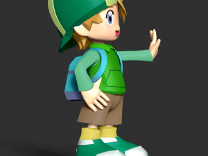 Takeru Takaishi - Digimon Adventure Modèles 3D en vedette