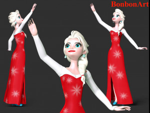 Elsa 3D Принт Модель