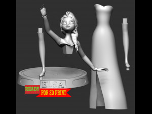 Elsa 3D Принт Модель