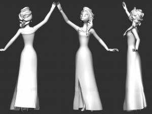 Elsa 3D Принт Модель
