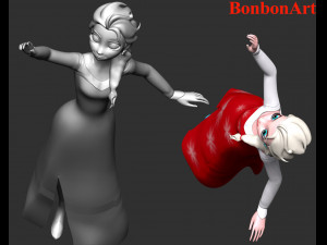 Elsa 3D Принт Модель