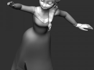 Elsa 3D Принт Модель